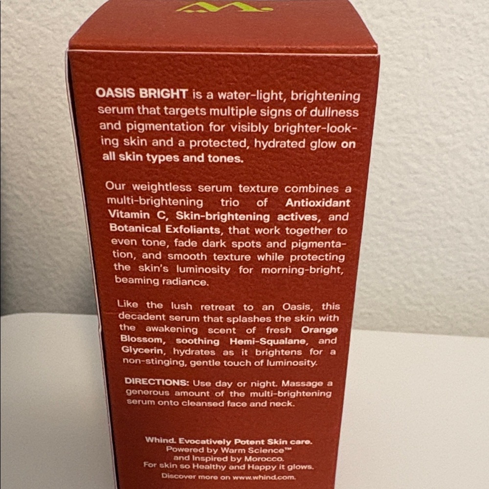 NEW [Whind] Oasis Bright Hydrating Triple Brightening Vitamin C Serum 30 ml - Picture 13 of 14